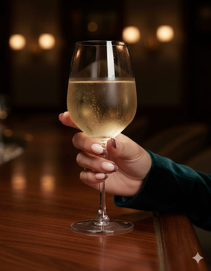 Mocha Elegance French Tip Press-On Nails