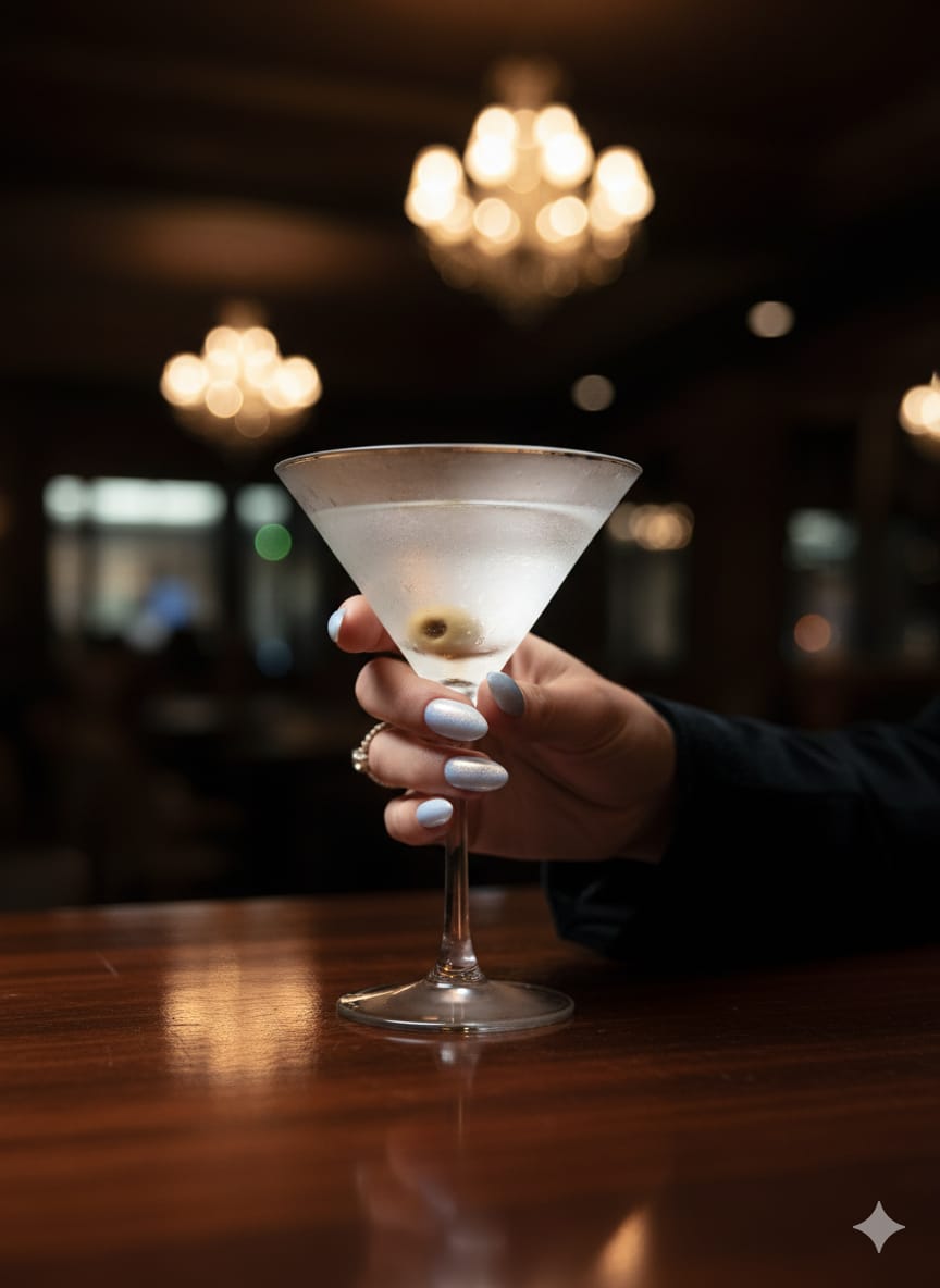 Icy Blue Shimmer Press-On Nails – High Quality Glossy Finish.