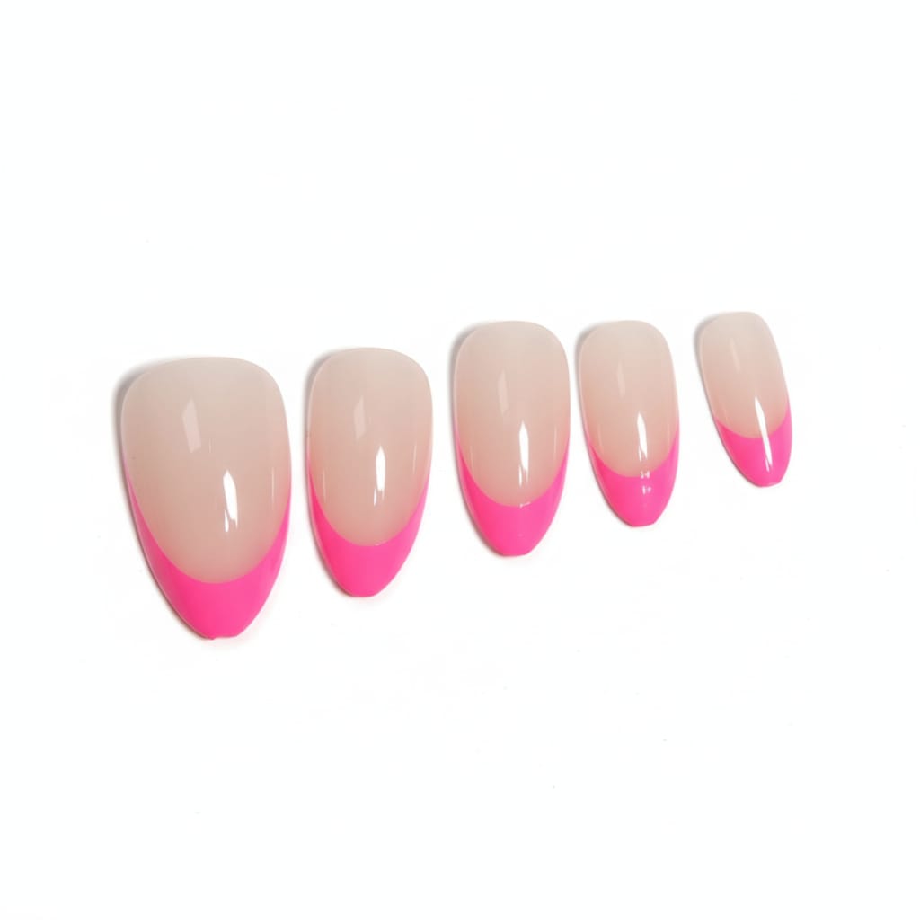 Smooth - Trendy Pink Edge Stick-On Nails