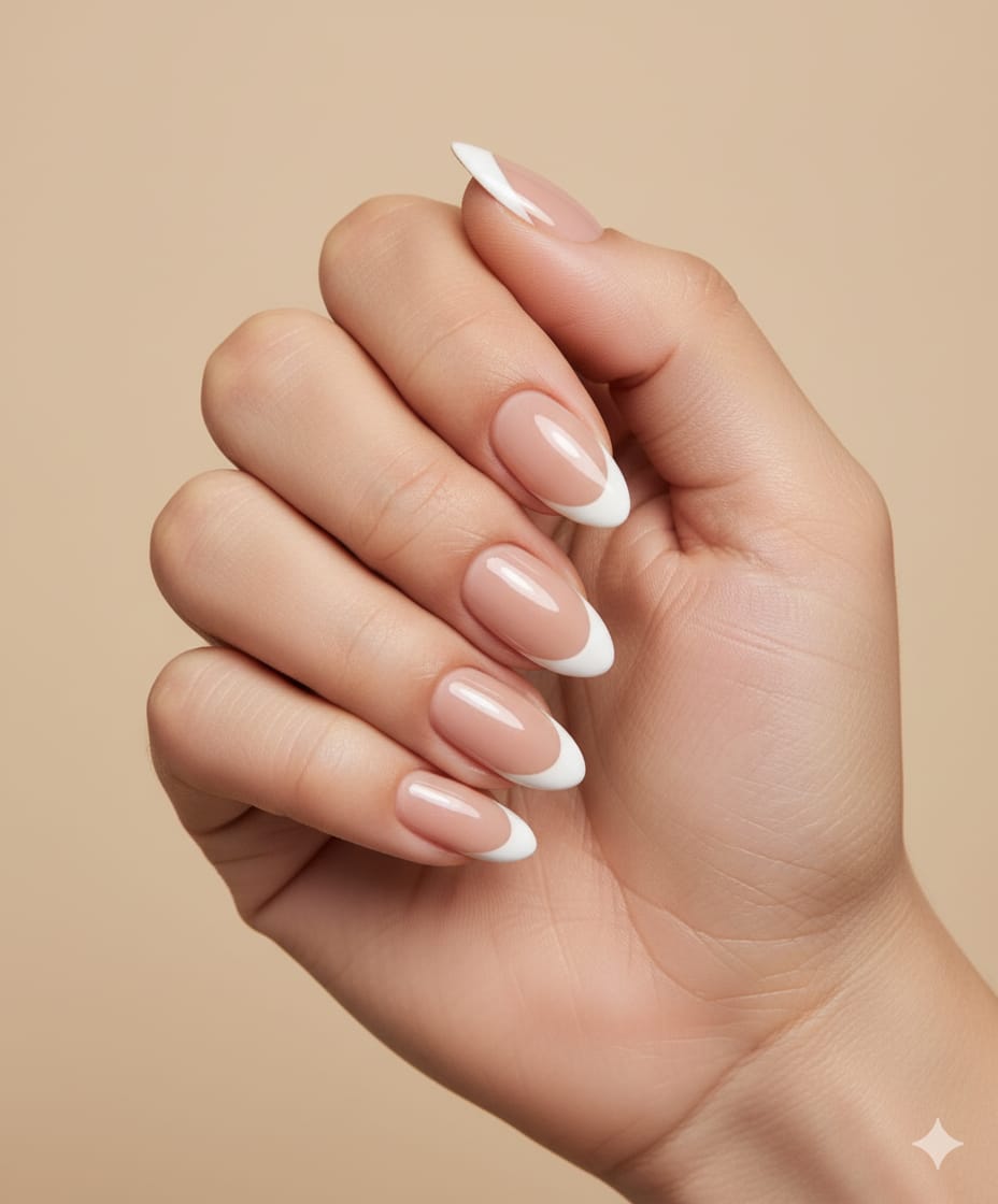 Chic French Classic Nail Shade – Soft White Elegance
