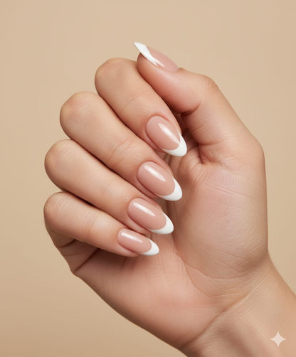 Chic French Classic Nail Shade – Soft White Elegance