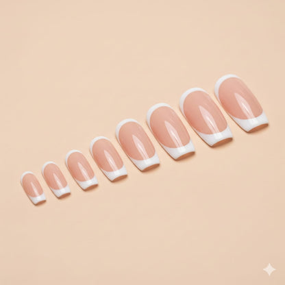 Chic French Classic Nail Shade – Soft White Elegance