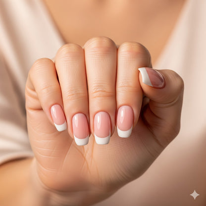 Chic French Classic Nail Shade – Soft White Elegance