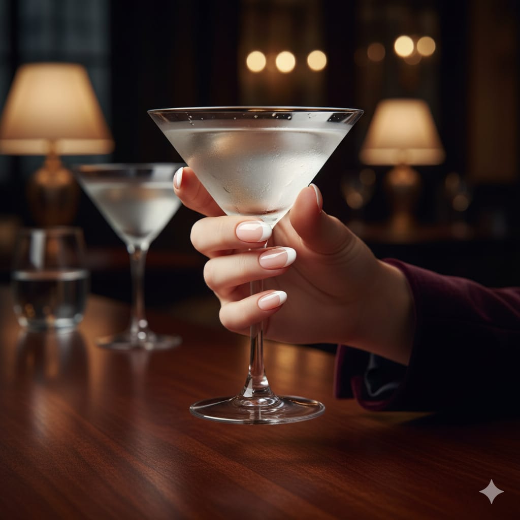 Elegant French Tip Press-On Nails – Classic & White Finish