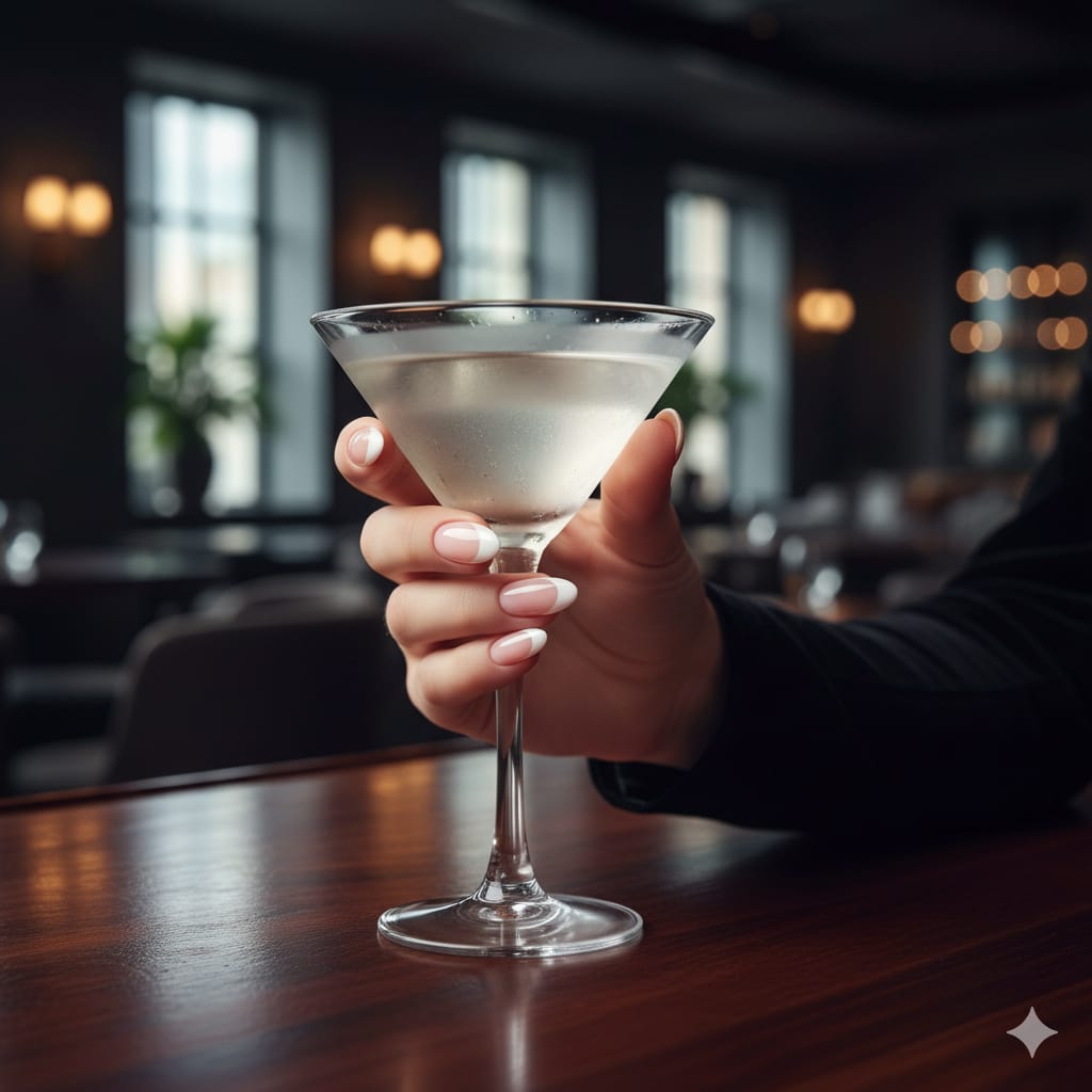 Elegant French Tip Press-On Nails – Classic & White Finish